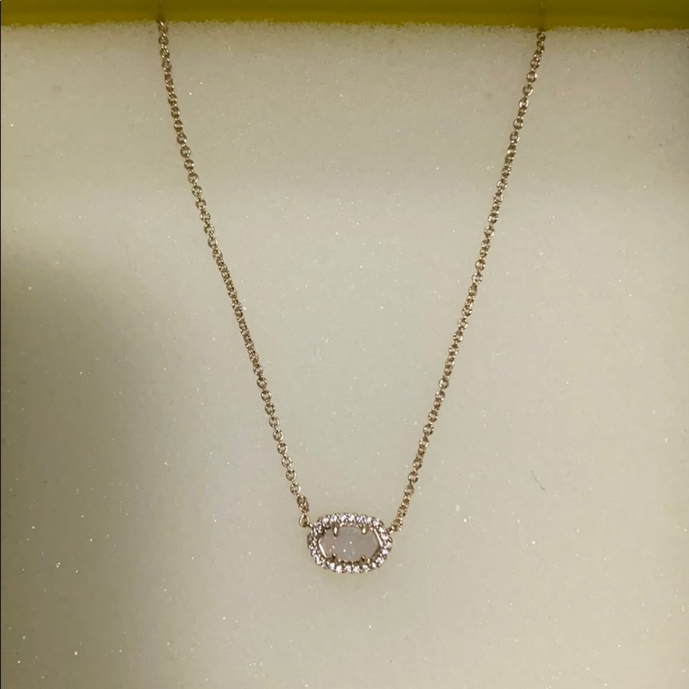 Kendra Scott dainty stone necklace.